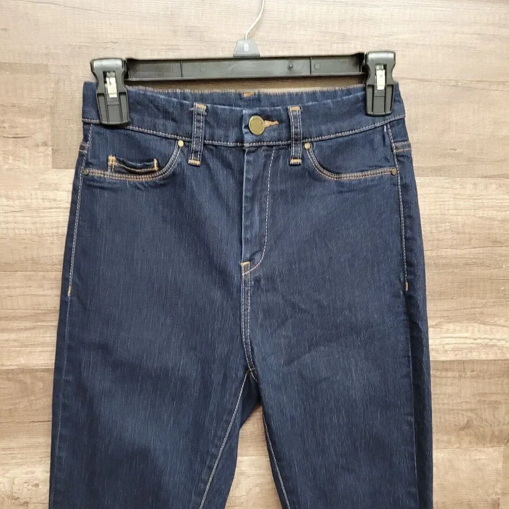Blanknyc‎ Ankle Skinny Jeans Blue Dark Wash Womens Size 27 Stretch Denim Pockets